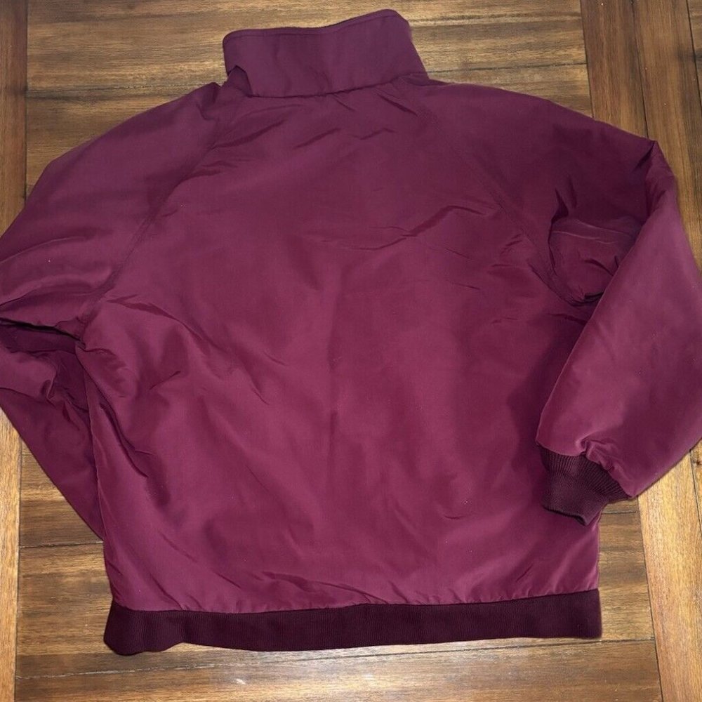 Lands' End Men's Polartec Fleece Jacket Burgundy/Navy Size 46-48 XL - Picture 5 of 5